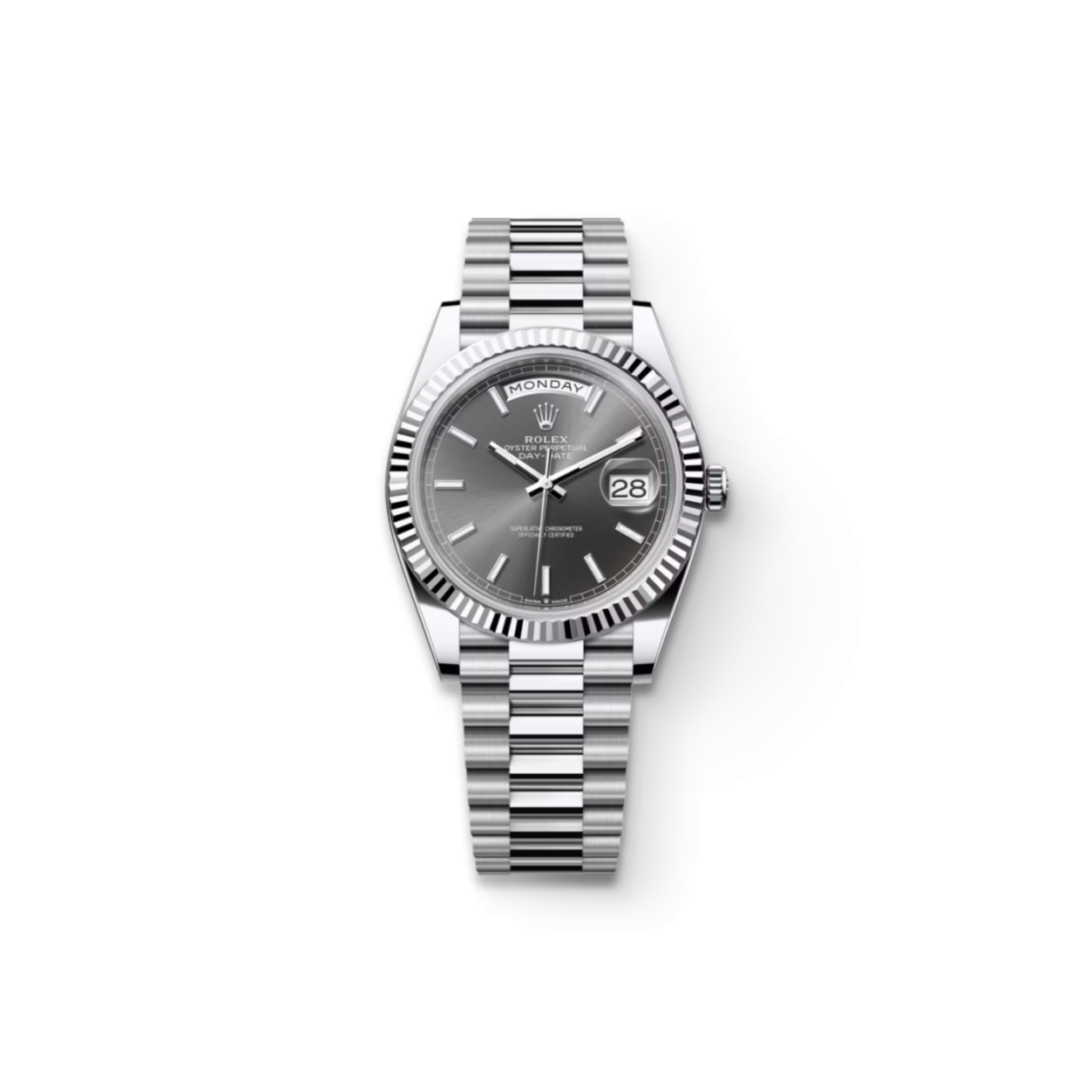R01ex day-date 40 oyster, 40 mm, platinum m228236-0013